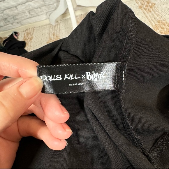 Dolls Kill x Bratz Black Shining Moment Rhinestone Tee - Picture 6 of 10
